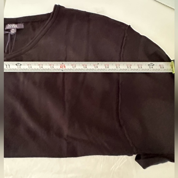 NWT NYDJ V-Neck Black Dolman-Sleeve Sweater Sz 0X - Picture 15 of 15